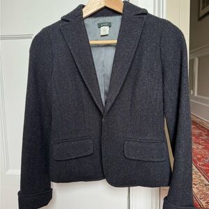J. Crew Charcoal Wool Blazer